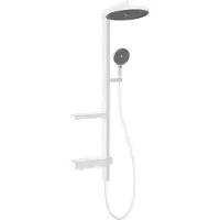 Mexen Ensemble de douche sur cloison Dizzy avec pomme haute et mitigeur, blanc - 78104-20