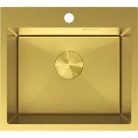 Mexen Solix évier en acier inoxydable 1 cuve 500 x 450 mm, doré - 6402501000-55