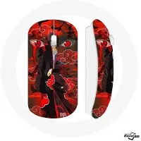 CAPACHEAP Souris sans fil - - Itachi - Rouge - Compatible Mac et PC - WiFi