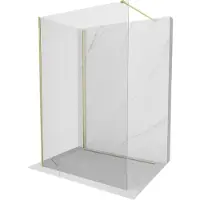 Mexen Paroi de douche Kioto Walk-in 90x90 cm, or brossé
