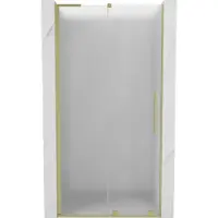 Mexen Velar L Porte de douche coulissante 100 cm, mat, or brossé - 871-100-003-31-55
