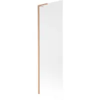 Mexen Next L Panneau pour baignoire à 1 aile 60 x 150 cm, mat, cuivre brossé - 895-060-000-03-30-65