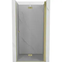 Mexen Mist-F Porte de douche pliante droite 90 cm, transparente, or - 8A6-090-000-50-00-P