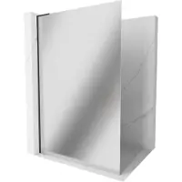 Mexen Kioto L Paroi de douche à l'italienne 100 x 200 cm, miroir, noir - 800-100-103-70-50