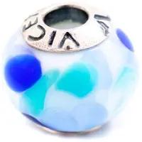 Viceroy Breloque - - Vmb0028-23 - Argent sterling - Couleur bleu - Taille unique