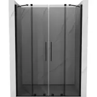 Mexen Velar Duo 150 cm porte de douche coulissante, graphite, noir - 871-150-000-42-70
