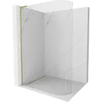 Mexen Kioto L paroi de douche en alcôve 90 x 200 cm, transparente, finition dorée - 800-090-103-55-06