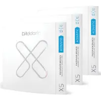 D'addario And Co XSAPB1253-3P 12-53 Regular Light XS PB Coated 3-Pack