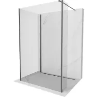 Mexen Kioto Paroi de douche à l'italienne 3 éléments, 95x90x30 cm, Gun Grey