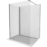Mexen Kioto paroi de douche à l'italienne 140 x 95 cm, transparent, noir - 800-140-212-70-00-095
