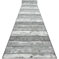 Rugsx TAPIS DE COULOIR antidérapant 67 cm Bois, planche gris 67x750 cm