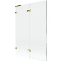 Mexen Lunar L Cabine de douche 2 gauche 120 x 150 cm, transparent, or - 897L-120-100-50-00-L