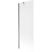 Mexen Next Paroi pliante pour baignoire à 1 vantail 70 x 150 cm, verre givré, Gun Metal - 895-070-000-00-30-95