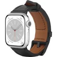 Just in Case Timeless Leather Strap Apple Watch 40-42 Mm Noir