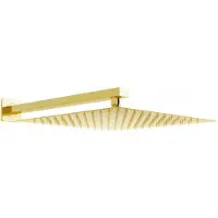 Mexen Tête de douche carrée Slim - Pluie 30 x 30 cm + bras de douche, or (79130112-50)
