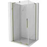 Mexen Velar L Cabine de douche 110x80, Transparent, Or