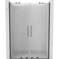Mexen Velar Duo Frost 160 cm Gun Gray porte de douche coulissante