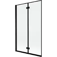 Mexen Mist Paroi de douche à 2 panneaux, gauche 110 x 150 cm, cadre noir, noir - 8A9-110-002-70-70-L