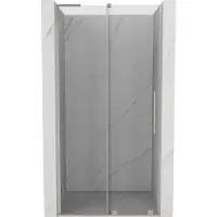 Mexen Velar L Porte coulissante 120 cm, transparente, nickel brossé - 871-120-003-01-97