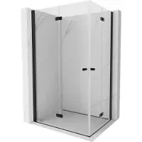 Mexen Mist-F Duo cabine de douche pliante 110 x 95 cm, transparent, noir - 8A6-110L-095P-70-00