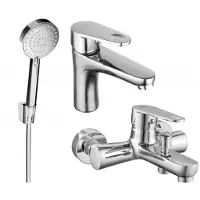 Mexen Kama R75 Mélangeur lavabo et baignoire avec accessoires, chrome (72503R75-00)