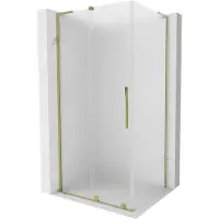 Mexen Velar L cabine de douche 100x120 cm or givré extractible