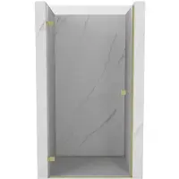 Mexen Lunar-B Porte de douche pivotante gauche 85 cm, transparente, or brossé - 832-085-000-55-00-L