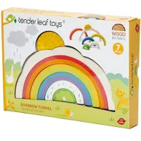 Tender Leaf Toys Tender Leaf Puzzle en bois Tunnel arc-en-ciel jouet éducatif coloré