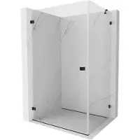Mexen Lunar-B cabine de douche pivotante gauche 85 x 80 cm, transparent, noire - 832-085-080-70-00-L