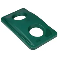 Rubbermaid FG269288GRN couvercle Slim Jim pour bouteilles, vert