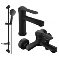 Mexen Sabre DF05 set de baignoire, Noir - 72103DF05-70