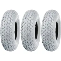 Parnells Bloc pneumatique non marqué 2.80/2.50-4 Scooter de mobilité gris (Jeu de 3)