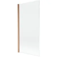 Mexen Paroi de baignoire 1 volet Mist 90 x 150 cm, transparent, cuivre brossé - 8A9-090-001-65-00