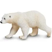 Safari Figurine d'ours polaire Ltd. - Modèle en plastique détaillé de 12 cm - Jouet éducatif amusant pour garçons, filles et enfants à partir de