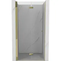 Mexen Mist-F Paroi de douche pliante gauche 70 cm, transparent, or - 8A6-070-000-50-00-L