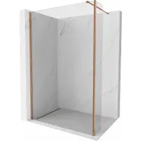 Mexen Kioto Paroi de douche à l'italienne 160 x 40 cm, transparent, or rose - 800-160-212-60-00-040