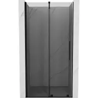 Mexen Porte de douche coulissante Velar 90 cm, graphite, noir - 871-090-000-41-70