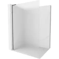 Mexen Kioto L paroi de douche Walk-in 120 x 200 cm, dépoli, gris gun traité - 800-120-103-66-30