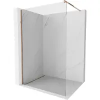 Mexen Kioto Paroi de douche à l'italienne 95 x 200 cm, transparent 8 mm, or rose - 800-095-101-60-00