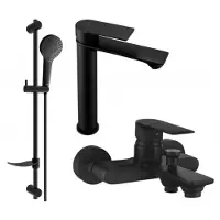Mexen Royo DF05 ensemble de baignoire, Noir - 72213DF05-70