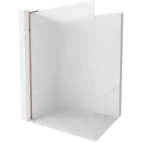 Mexen Kioto L paroi de douche Walk-in 100 x 200 cm, verre dépoli, or rose - 800-100-103-60-30