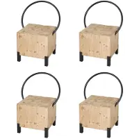Mendler Lot de 4 chaises de salle à manger -L76