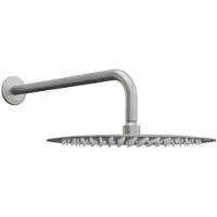 Mexen Tête de douche Slim - Rain 25 cm + bras de douche, Graphite (79225211-66)