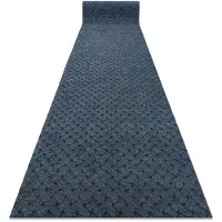 Rugsx Paillasson antidérapant pour les mètres courants 100 cm VECTRA 800 extérieur, intérieur, sur caoutchouc - bleu 100x530 cm