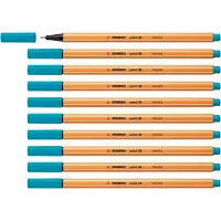 Stabilo Fineliner point 88 - Paquet de 10 - Bleu clair
