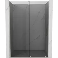 Mexen Porte de douche coulissante Velar 150 cm, graphite, nickel brossé - 871-150-000-41-97