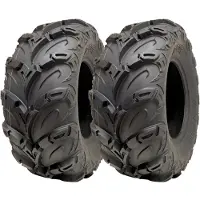 Parnells 25x10.00-12 ATV Quad Pneus OBOR Mudsling E-Marked Route Homologué 200 kg (Jeu de 2)