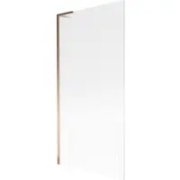 Mexen Next L Paroi pliante pour baignoire 1 partie 90 x 150 cm, rayures, or rose - 895-090-000-03-09-60