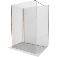 Mexen Kioto Paroi de douche à l'italienne 110 x 80 cm, transparent, or rose - 800-110-212-60-00-080