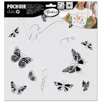 Aladine Pochoir superposable - Danseuse et papillons
